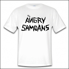 Angry Samoans - Logo Shirt weiss (reduziert)