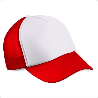 Mesh Cap red/white
