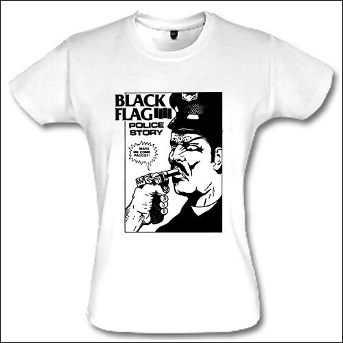 Black Flag - Police Story Girlie Shirt