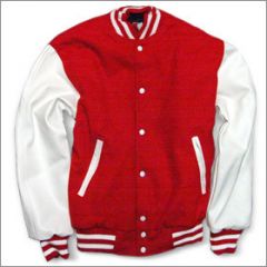 College Jacket red/white Straight Edge (backprint)
