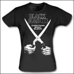 Black Flag - Everything Went Black Girlie Shirt