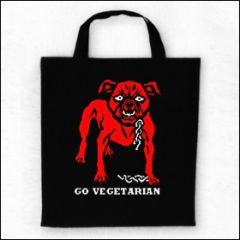 Go Vegetarian - Tasche (Henkel kurz)