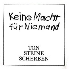 Ton Steine Scherben - Keine Macht Für Niemand 2xLP